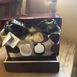 Brand new coach bag with scarf  selling together